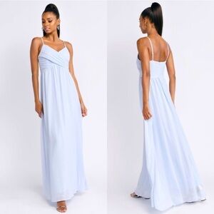 NWT Tobi All About Tonight Midi Dress Light Blue Gauzy
Pleated Fairycore Prom